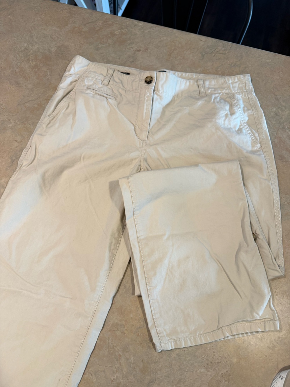 Talbots Straight-Leg Pants in Cream